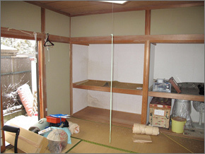 写真：施工前の和室
